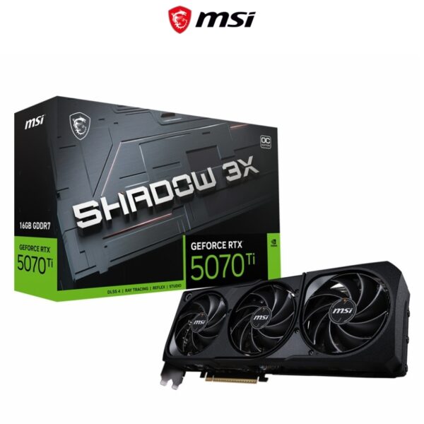 GeForce RTX 5070 Ti 16G | Shadow 3X OC DLSS 4 16GB GDDR7 256-bit 28 Gbps PCIE 5.0 Gaming Graphics Card