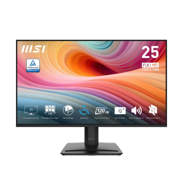 MSI PRO MP251 E2 | 24.5”  FHD(1920x1080)  IPS  120Hz  1ms Gaming & Office Display