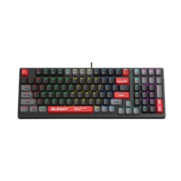 Bloody S98 Black 98-Key RGB Mechanical Gaming Keyboard (BLMS Red Plus)